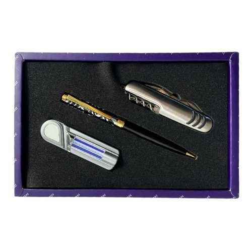 KIT POLION ISQUEIRO + CANIVETE + CANETA *
