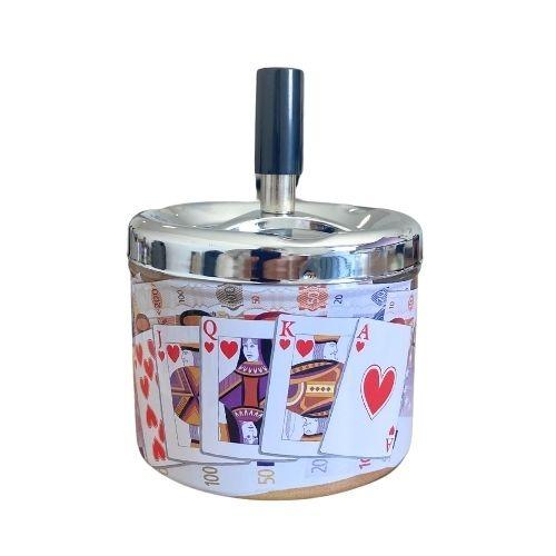 CINZEIRO PARA CIGARRO ASHTRAY LATA DADO/ DOMINO REF 080-3