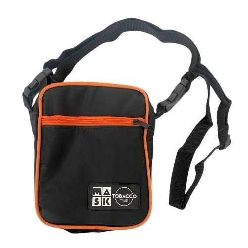 SHOULDER BAG TOBACCO TIME MASK PRETO/LARANJA