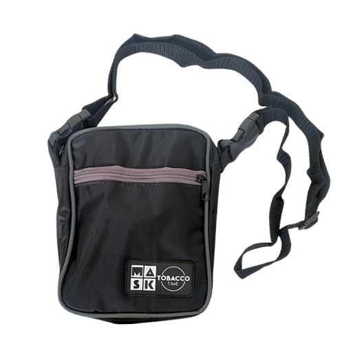 SHOULDER BAG TOBACCO TIME MASK PRETO/CINZA