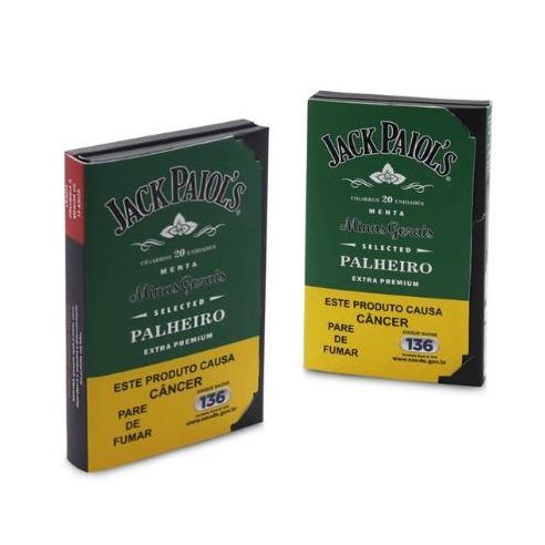 CIGARRO DE PALHA JACK PAIOL MENTA 10X20 *