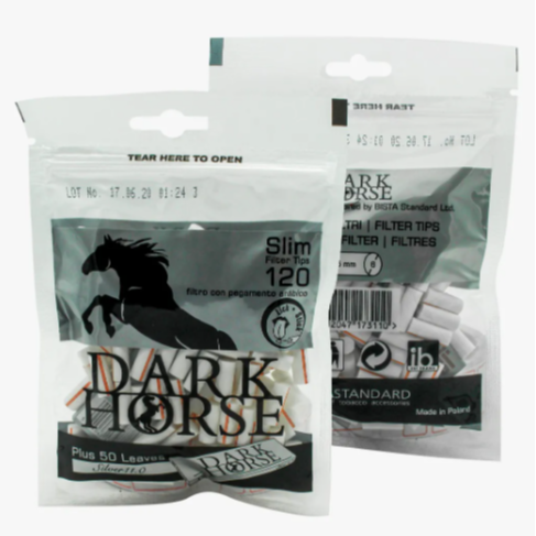 FILTRO PARA CIGARRO DARK HORSE SILVER 11.0 + SEDA 1/4  6MM PT/ 120 