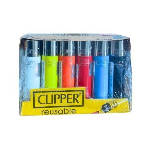 ISQUEIRO CLIPPER MICRO SOLID BRANDED CT C/ 24 REF CP22RH 151