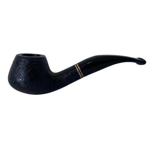 CACHIMBO MOLINA ITALIA - RÚSTICO 2 ANÉIS - BENT BRANDY - SEMI CURVO - REF. 644