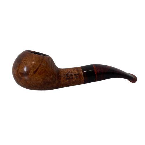 CACHIMBO MOLINA ITALIA - SHORTY-BROWN-LISO- KS AUTHOR - SEMI CURVO - REF.320