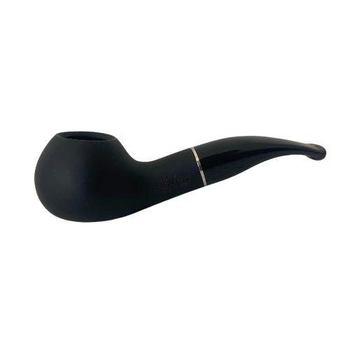 CACHIMBO MOLINA ITALIA - SHORTY BLACK-LISO- KS AUTHOR - SEMI CURVO - REF. 320