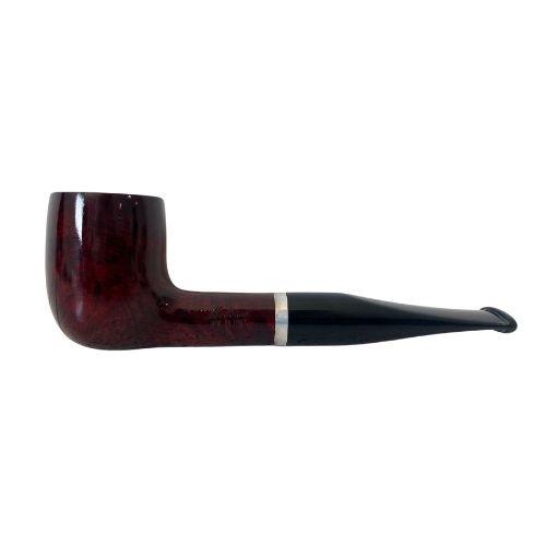 CACHIMBO MOLINA ITALIA - BURGUNDY-LISO- STRAIGHT BILLIARD - RETO - REF.141
