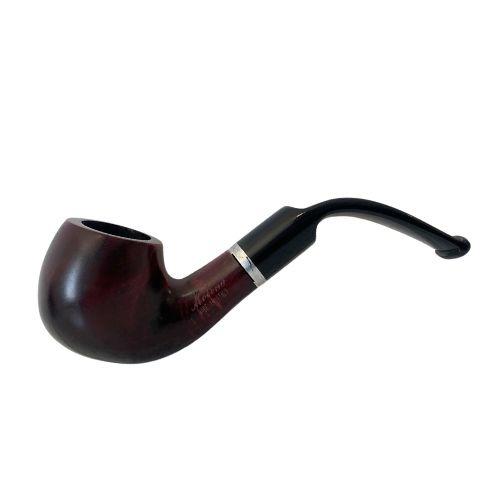 CACHIMBO MOLINA ITALIA - BURGUNDY-LISO- APPLE - CURVO - REF.641