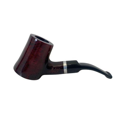 CACHIMBO MOLINA ITALIA - BURGUNDY-LISO- KS HALF BENT POKER - CURVO - REF.311