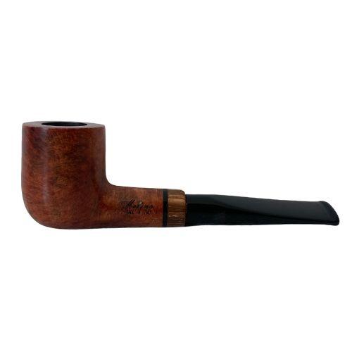 CACHIMBO MOLINA ITALIA - ZEBRANO-LISO - STRAIGHT BILLIARD - RETO - REF.141