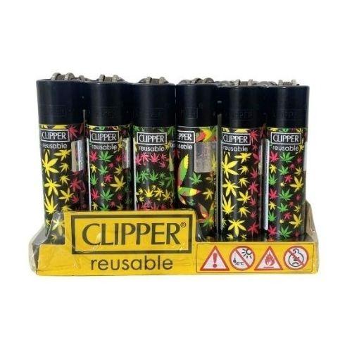 ISQUEIRO CLIPPER MAXI JAMAICAN PATTERN - CX C/24