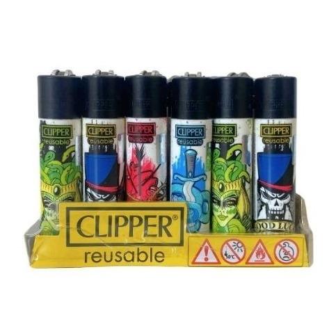 ISQUEIRO CLIPPER MAXI TATTO STYLE - CX C/24