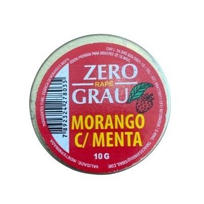 RAPÉ ZERO GRAU MORANGO C/  MENTA 10G PCT/12 *