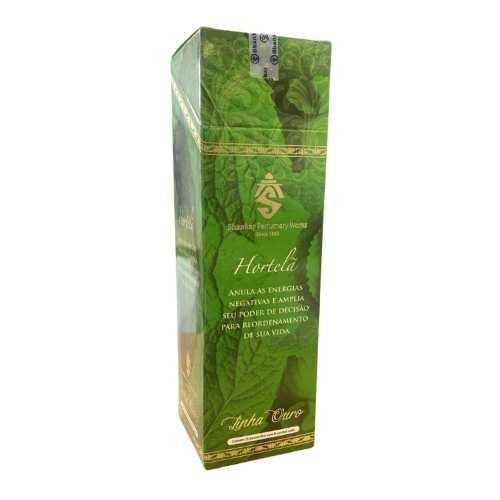 INCENSO SHANKAR HORTELÃ LINHA OURO C/ 8