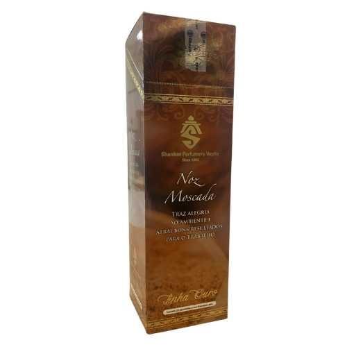 INCENSO SHANKAR NOZ MOSCADA LINHA OURO C/ 8