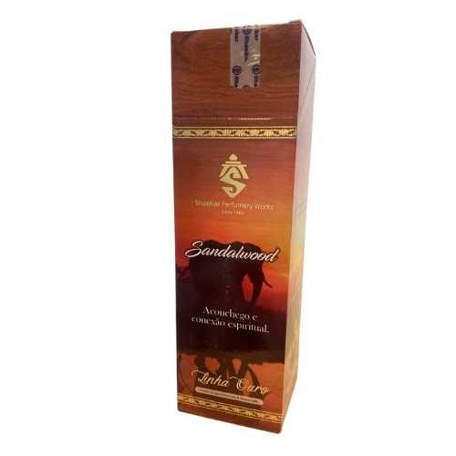 INCENSO SHANKAR SANDALWOOD  LINHA OURO C/ 8