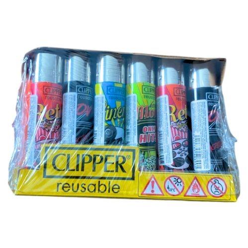 ISQUEIRO CLIPPER MAXI HOBBY MIX 1+LB  CX/24