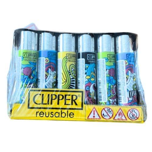 ISQUEIRO CLIPPER MAXI HOBBY MIX 4+LB  CX/24