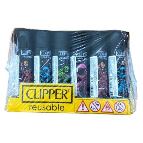 ISQUEIRO CLIPPER MAXI ASTRO SPORTS +BW+LB  CX/24