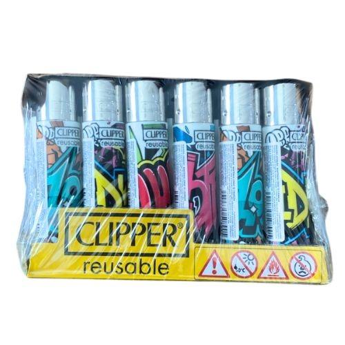 ISQUEIRO CLIPPER MAXI COOL GRAF +LB  CX/24