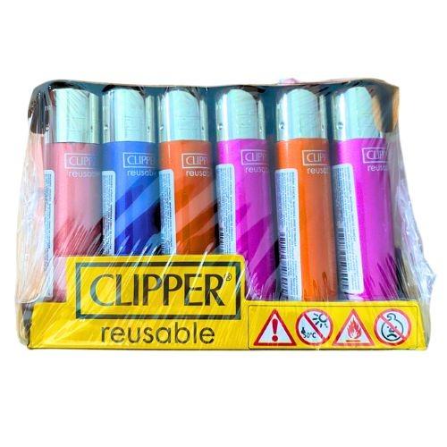 ISQUEIRO CLIPPER MAXI CRYSTAL WARM+LB CX/24