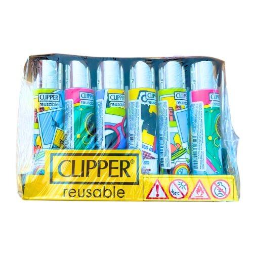 ISQUEIRO CLIPPER MAXI HOBBY MIX 3+LB CX/24