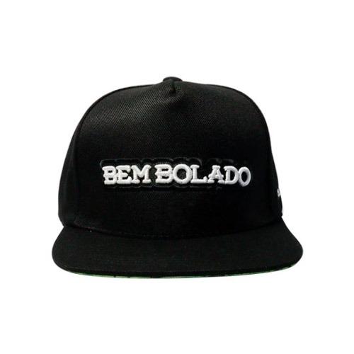 BONE BEM BOLADO ABA RETA PRETO *