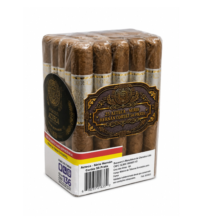 CHARUTO BUCANEROS AZTECA SERIE HERMAN CORTEZ PRATA Nº56 MC/25