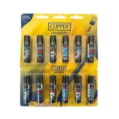 ISQUEIRO CLIPPER MAXI SKATE ORDIE  - CARTELA C/12