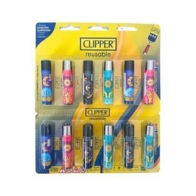 ISQUEIRO CLIPPER MAXI TAROTING 1 - CARTELA C/12