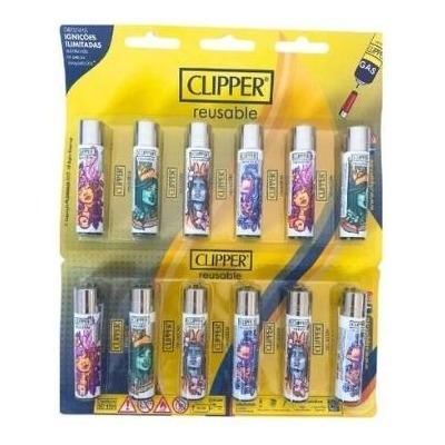 ISQUEIRO CLIPPER MAXI GODESSES - CARTELA C/12