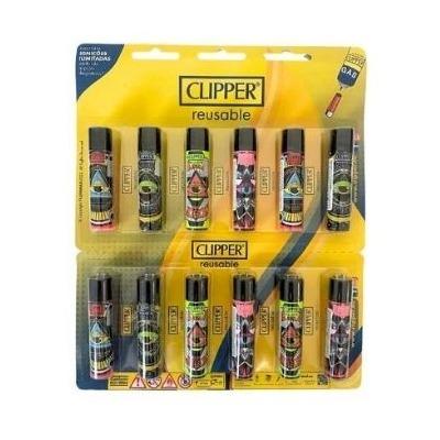 ISQUEIRO CLIPPER MAXI NEW ORDER  - CARTELA C/12