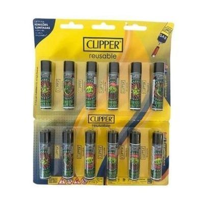 ISQUEIRO CLIPPER MAXI WEED BILLBOARD - CARTELA C/12