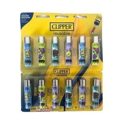 ISQUEIRO CLIPPER MAXI TRAMPOLINING - CARTELA C/12