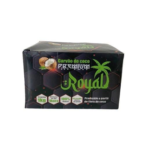 CARVÃO DE COCO PARA NARGUILE ROYAL 1 KG *