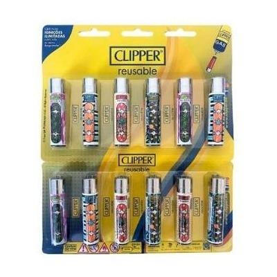 ISQUEIRO CLIPPER MAXI WEED BOARDING  - CARTELA C/12