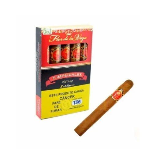 CHARUTO FLOR DE LA VEGA IMPERIALES SUBLIMES CX/ 5 *