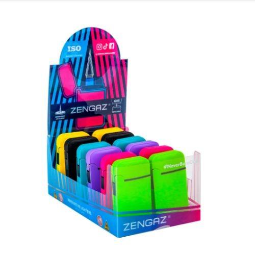 ISQUEIRO ZENGAZ EMBORRACHADO CORES WING JET REF ZL-13