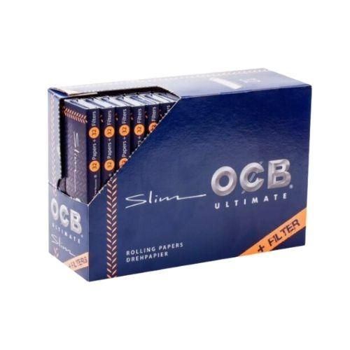 SEDA O.C.B ULTIMATE AZUL SLIM + TIPS K.S C/32