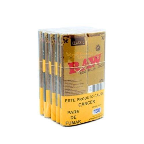 FUMO CIGARRO RAW CLASSIC 25G C/5