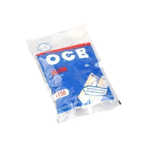 FILTRO PARA CIGARRO O.C.B SLIM ENGOMADO 6MM PT/150