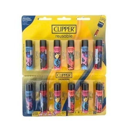 ISQUEIRO CLIPPER MAXI MY HEART - CARTELA C/12