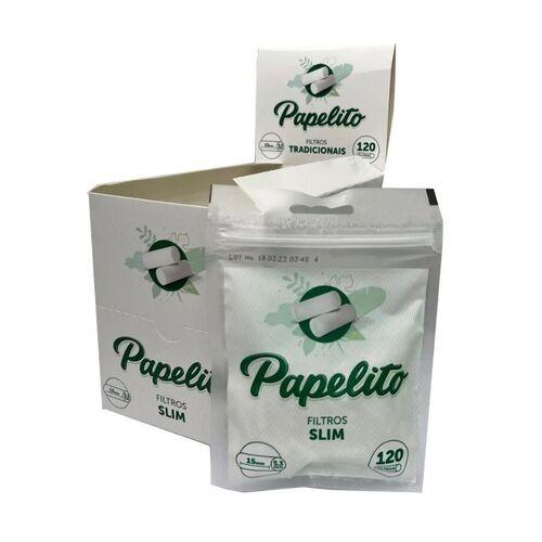 FILTRO PARA CIGARRO PAPELITO SLIM 5.3MM PT/ 120 - REF. 165