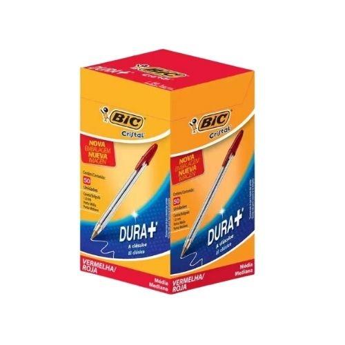 CANETA BIC ESFEROGRAFICA VERMELHA CX/ 50