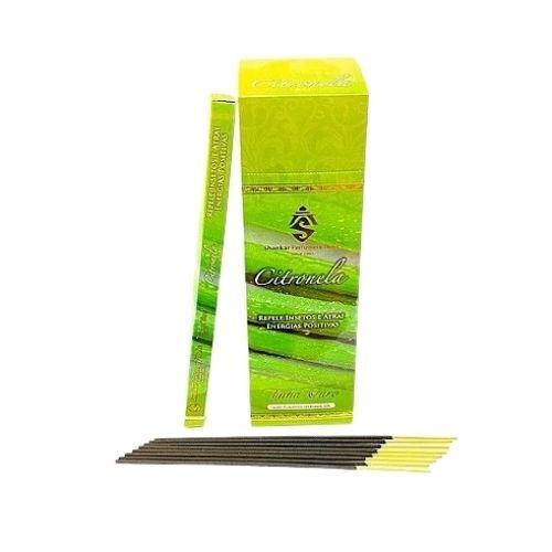 INCENSO SHANKAR CITRONELA LINHA OURO C/ 8