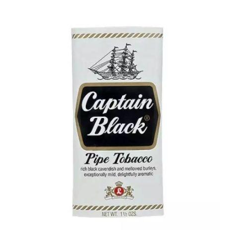 FUMO CACHIMBO CAPTAIN BLACK BRANCO 42G C/5 *