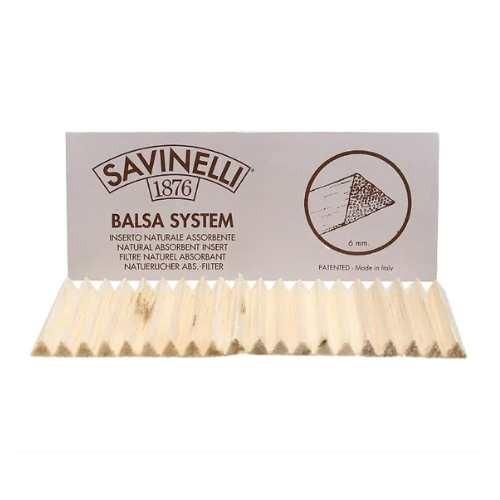 FILTRO PARA CACHIMBO SAVINELLI BALSA 6MM PT/20 *