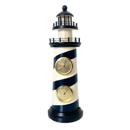 MINI FAROL TERMOMETRO E HIGROMETRO 