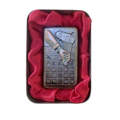 ISQUEIRO A GAS BINGO BRONZE NA LATA REF R-52 *