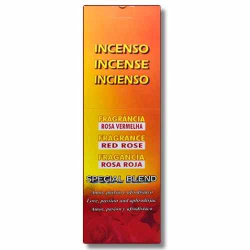 INCENSO HINDUS ROSA VERMELHA C/ 8 *